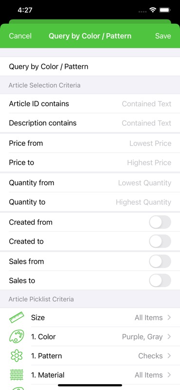 iPhone - List Details